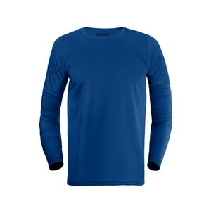 Snix - Polera Deportiva Infantil Dry Fit Manga Larga Azul Rey Talla 12