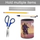 thumbnail image 5 of The Mandalorian-theme Cylinder Pen Holder Pencil Organizer with Flannel Lining PVC Leather Material Cardboard Base for study work 10*8CM, 5 of 6