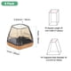 thumbnail image 3 of Uxcell 8-Pack Protectores de Suelo para Patas de Silla, Ajuste 0.67-0.86" Almohadillas de Silicona con Almohadillas de Fieltro Cubiertas para Patas de Muebles para Suelos de Madera [Negro], 3 of 7