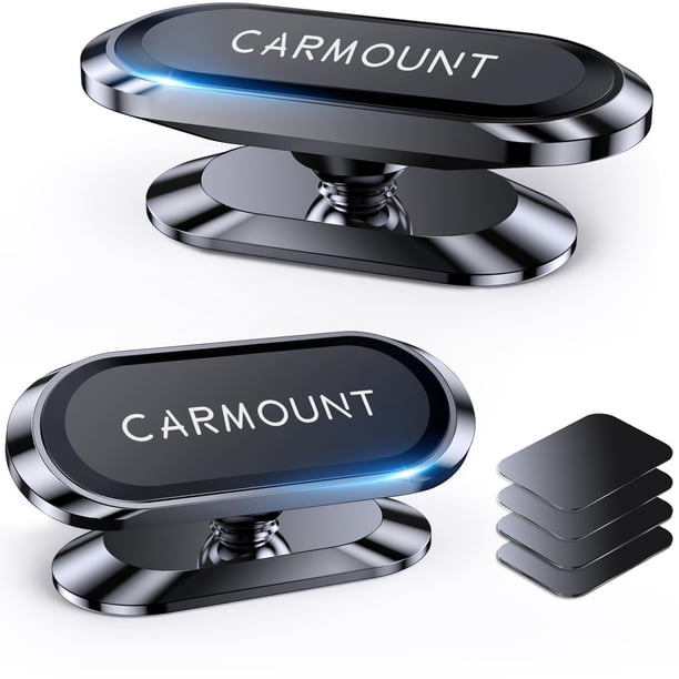 Soporte magnético para salpicadero de coche, paquete de 2 unidades para iPhone y Galaxy