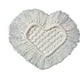 thumbnail image 1 of Set 6 posa vaso de corazón macrame beige, 1 of 2