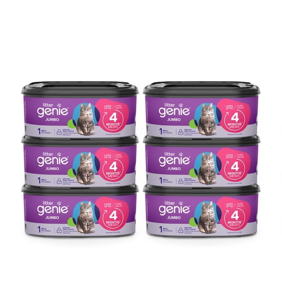 Bolsas de recarga Litter Genie Jumbo, paquete de 6, suministro para 24 meses