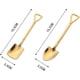 thumbnail image 4 of XmhyTop Cucharas de café , pala universal, cuchara creativa de acero inoxidable para té,postre Cuchara de helado Cuchara de condimentos de cocina o especias (6,5 pulgadas - 2 oro 2 plata) 4PCS, 4 of 5
