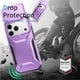thumbnail image 2 of Funda Resistente para iPhone 17 Pro con Tapa Deslizante y Protección Militar Morado, 2 of 6