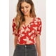 thumbnail image 4 of Top Corto con Escote en V y Mariposa, Fruncido en la Espalda y Cintura, 4 of 4