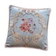 thumbnail image 3 of Funda de almohada europea, funda de cojín, funda de almohada con bordado floral de 18 x 18 pulgadas, funda de cojín para sofá de decoración del hogar Azul, 3 of 5