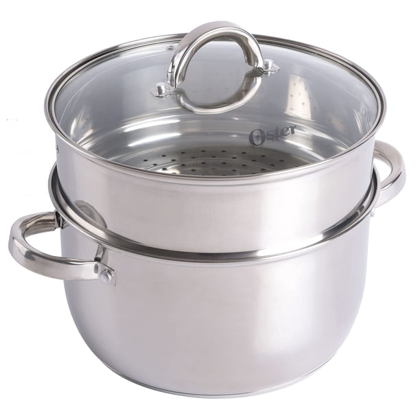 Cacerola Oster Sangerfield para horno holandés, 6 litros, con cesta para cocinar al vapor
