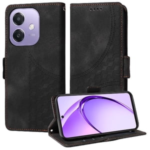 Carcasa Foxdock Oppo A5X 4G/5G De Cuero Pu, Diseño Acolchado Clásico, Protección Contra Caídas Y Rayones