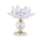 thumbnail image 1 of Candelero De Candelabro De Candelita De Loto De Vidrio Para Decoración De Fiesta En Casa Púrpura, 1 of 5