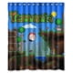 thumbnail image 1 of Cortina de ducha Terraria con ganchos (152 x 183 cm), 1 of 3