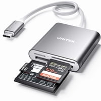 Lector De Tarjetas Sd Usb C Unitek De 3 Ranuras Usb 3.0 Tipo C - Gris