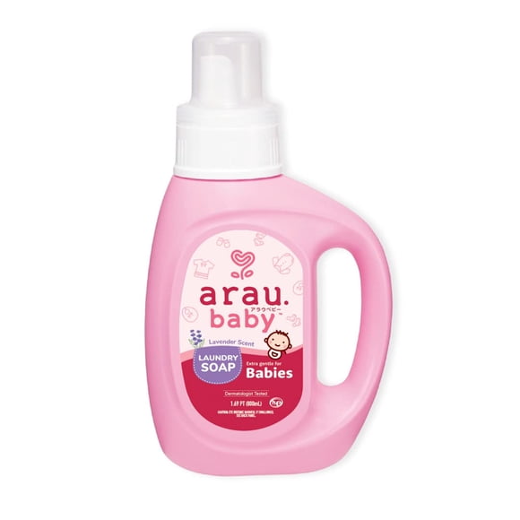 Jabón para lavar ropa Arau Baby Foam 800 ml, seguro para la piel del recién nacido