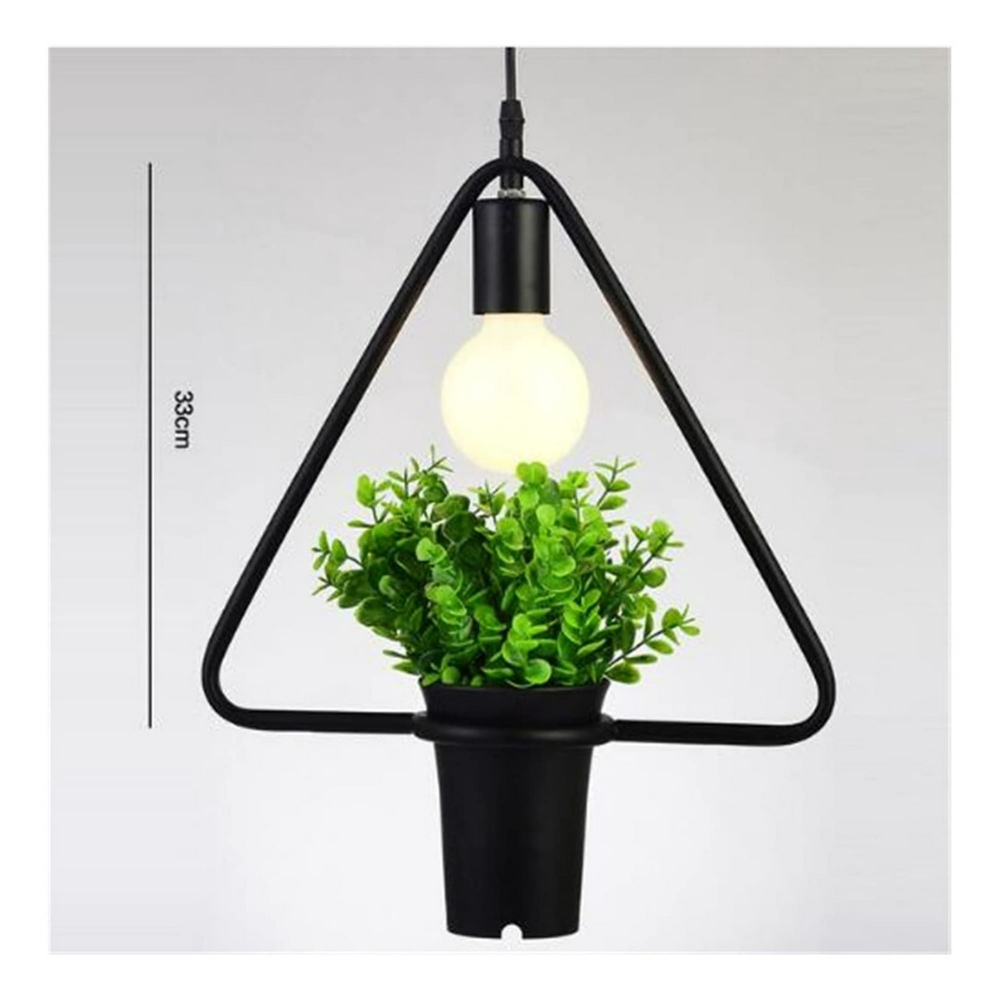 Genérico - Lámpara Colgante Hierro Verde Campestre Sala Bar Lau