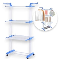 Genérico - Tendedero 3 Niveles Colgador Ropa Organizador Plegable