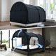 thumbnail image 1 of Carpa para cama Queen Alvantor con oscurecimiento total, carpa para dormir para adultos, tamaño Queen, dosel desplegable para interiores, carpa portátil de privacidad para camas (colchón no incluido), 1 of 9