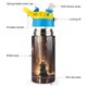 thumbnail image 3 of Bebé Yoda Botella de Agua con Tapa Pop Top de Un Toque, Acero Inoxidable, a Prueba de Fugas, para Deportes, Botella Infantil azul 12 oz, 3 of 6