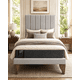 thumbnail image 1 of Cama Plaza y Media Turin Gris Claro Respaldo + Base + Colchon Mery Desing Excellence Plus, 1 of 9