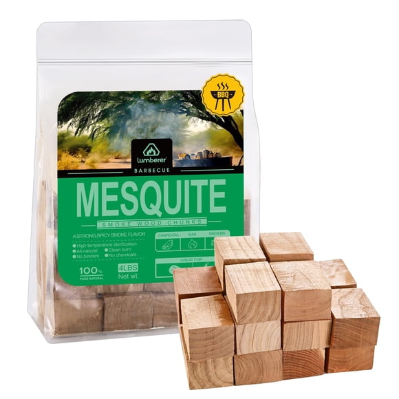 Trozos de madera para ahumar Lumberer Mesquite 1,8 kg, natural