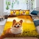 thumbnail image 1 of x572 Bed SheetsCorgi Duvet Cover Set Size Polyester Comforter Cover For Kids Boys Girls Bedding Set With Pillowcase Cute Kawaii Dog 3-Piece Bedding Set (1 Duvet Cover + 2 Pillow Shams) nj572, 1 of 5