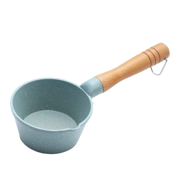Cacerola pequeña para leche, cacerola pequeña, utensilios de cocina pequeños, calentador de leche y café, portátil, multifuncional para el hogar, , Verde