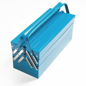 Caja Para Herramientas Tramontina 5 Cajones Azul Azul