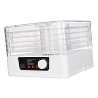Magideal - Máquina Secadora De Alimentos Máquina Seca 5 Capas Gran Ahorro De Energía Portátil Control De Temperatura Secador De Frutas Para Alimentos Para Cocina , Blanco