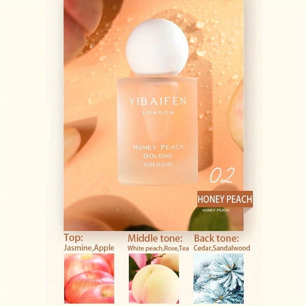 Cologne Eau De Toilette Spray For Women And Female Students, Refreshing And Lasting Peach Cherry Blossom Notes, Light Fragrance Perfume For Dating, Party, Ideal Gift