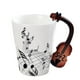 thumbnail image 3 of 400 ml de instrumentos musicales taza de cerámica taza de café taza de música regalo violín A, 3 of 3