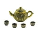thumbnail image 2 of Juego De Teteras Para Casa De Muñecas Accesorios De Cocina De Metal 1:12 Hada Para Vino Dorado, 2 of 5