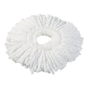 Crusec - Pack 5 Repuestos Cabezal Mopa Giratoria 360 Trapeador Blanco