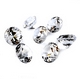 thumbnail image 2 of 500 gemas de diamante acrílico transparente de 10 mm para manualidades, ideales para bodas (blanco), 2 of 5