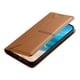 thumbnail image 5 of Funda tipo cartera con bloqueo RFID para iPhone 15 cubierta magnética de cuero con tapa y soporte Marrón, 5 of 6
