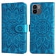 thumbnail image 1 of Funda tipo cartera FOXDOCK para Xiaomi Redmi A1 4G , diseño girasol en relieve, cuero PU, cierre magnético, soporte y tarjetero, 1 of 5