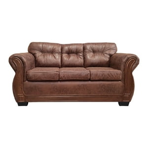 América Decora - Sofá Con Resorte Estructural 3 Personas Taurus Envejecido Terracota X