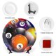 thumbnail image 3 of Billar Plato decorativo de porcelana fina (bone china), plato decorativo de cerámica para hogar, oficina, soporte de pared, platos decorativos para dormitorio - 6 pulgadas (15 cm), 3 of 6
