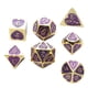 thumbnail image 4 of Juego De Dados Poliédricos De Metal De 7 Piezas D4 D6 D8 D10 D12 D20 Juego De Rol D, 4 of 5