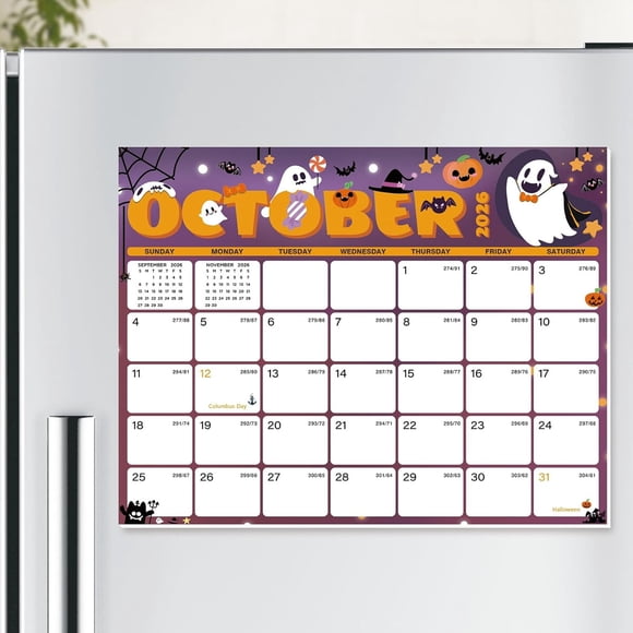 XISIDO Fridge Calendar 2026-2027, calendario magnético para refrigerador