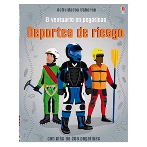 Usborne - Libro Deportes De Riesgo ( El Vestuario En Pegatinas )