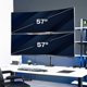 thumbnail image 2 of Soporte para monitor VIVO de 150 cm para doble pantalla ultra‑wide, capacidad 27 kg, 2 of 9