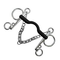 Ioensy - Broca Para Caballo Con Ganchos Para Acera, Arnés De Cadena Para Equipo De Entrenamiento Ecuestre