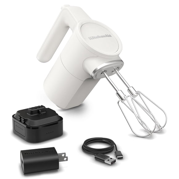 Batidora de Mano Inalámbrica KitchenAid KHMR762 Blanco Porcelana