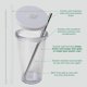 thumbnail image 3 of Taza De Café Helado Reutilizable 700 Ml Con Pajitas, 3 of 6