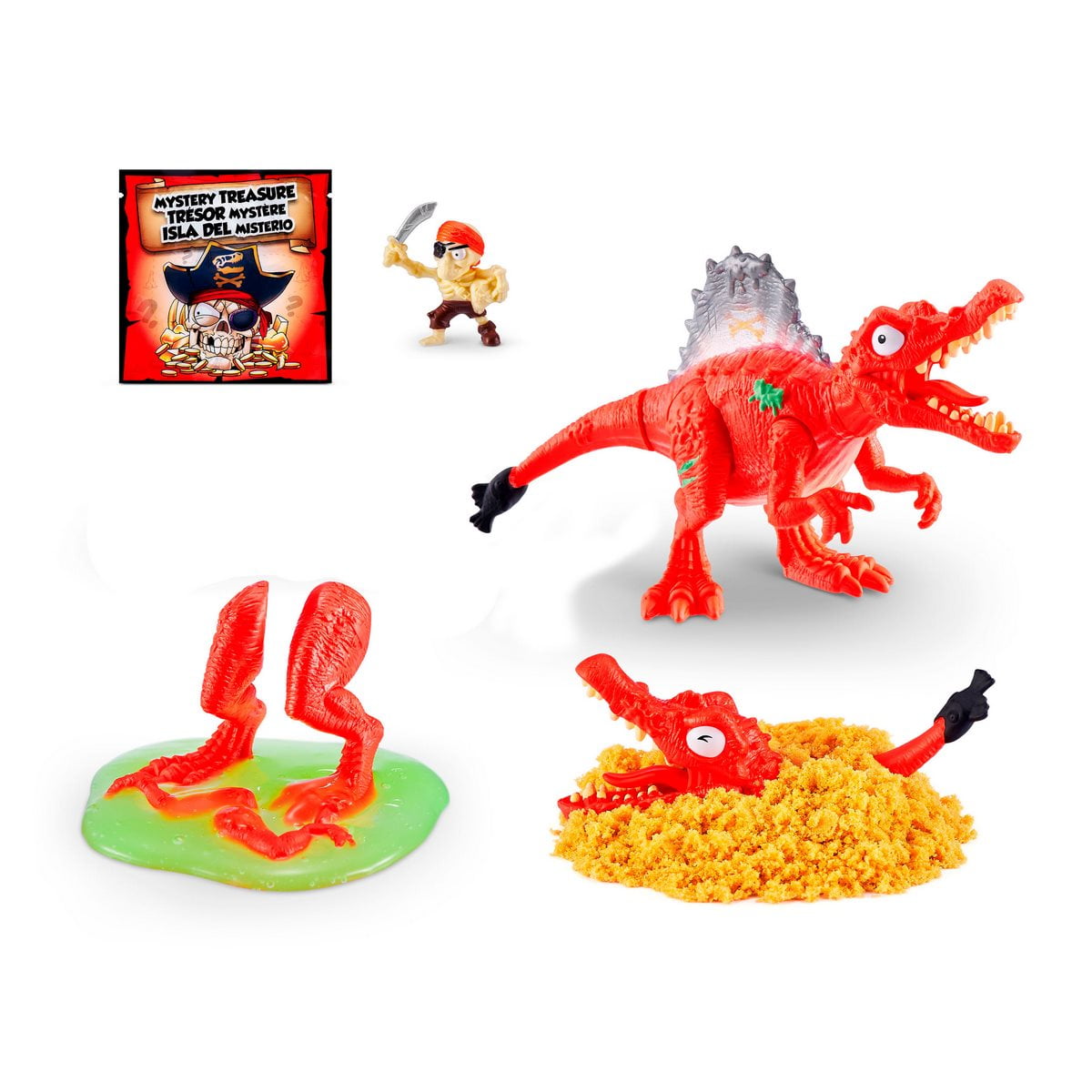 Mini Huevo Smashers Dino Island Rojo Con Sorpresas