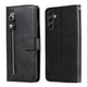 thumbnail image 1 of Funda tipo cartera para Samsung Galaxy A14 5G con bolsillo con cremallera y ranuras para tarjetas – Función de soporte Negro, 1 of 6