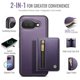 thumbnail image 2 of Google Pixel 9a Para Funda de Teléfono Compatible con MagSafe 2 en 1 Billetera con Tarjetero y Bolsillo con Cierre para Efectivo, Funda de Cuero PU, Bloqueo RFID, Soporte Magnético Protector Mujeres, 2 of 8