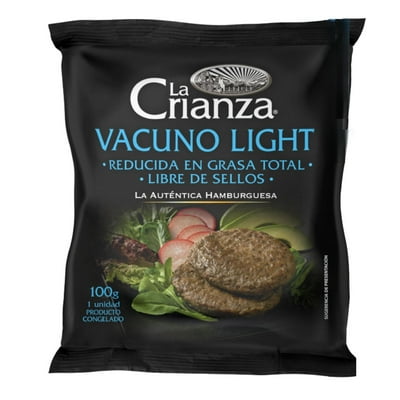 Hamburguesa De Vacuno Light Premium 100 G La Crianza
