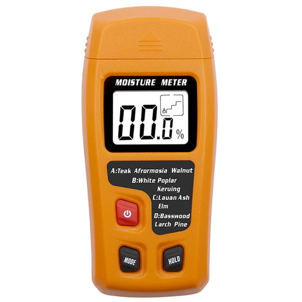 Probador de humedad de madera Higrómetro de madera Detector de humedad de pared Medidor de humedad de madera Cartón