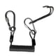 thumbnail image 3 of Clip Giratorio De Seguridad Para Buceo, Gancho De Arrecife Doble Y Cordón En Espiral, Color Negro, 3 of 3