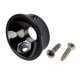 thumbnail image 1 of Placa Jack Electrosocket Estilo T Pulido 3 Colores Con Piezas De Tornillos Negro, 1 of 5