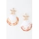thumbnail image 1 of Aretes Fashnzfab Under The Sea Almeja Oro Blanco, 1 of 3